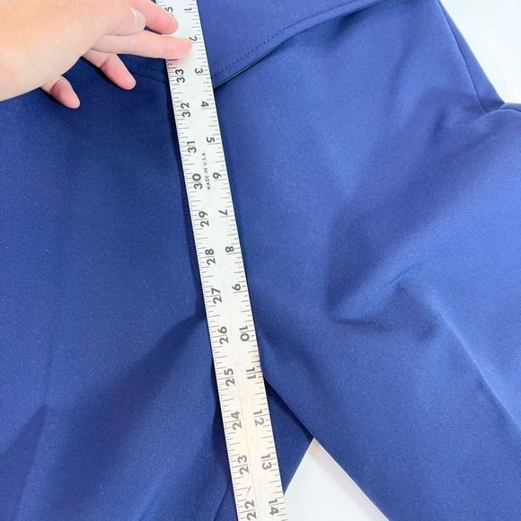 Obermeyer Snow Pants Womens 14 Wool Nylon Zipper Pockets Hook & Eye Ski Blue - Picture 5 of 10